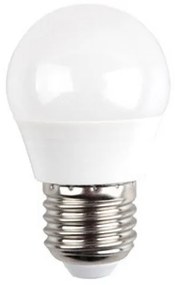 LED lámpa , égő , kis gömb , E27 foglalat , 5.5 Watt , 180° , hideg fehér , SAMSUNG Chip , 5 év garancia