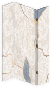 Gario Paraván Finom bézs minta Méret: 145 x 170 cm, Kivitelezés: Forgó paraván 360°
