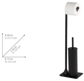 WENKO 23710100 - WC-kefe HELLA 15x69 cm fekete