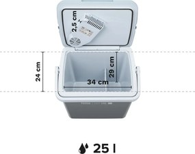 Hordozható hűtőláda fűtési funkció, eco, 25L