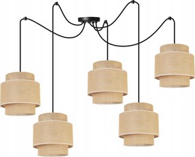 Mennyezeti Lámpa Lógó Csillár Loft Pók Lámpaernyő Boho Juta A Nappaliba