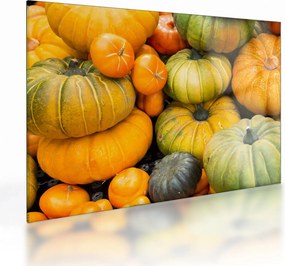 Üveg kép - Őszi sütőtök (70x50 cm)