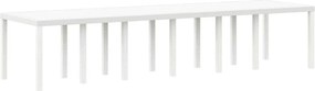 vidaXL Kerti Asztal Fehér 350 x 100 x 74 cm polirattan