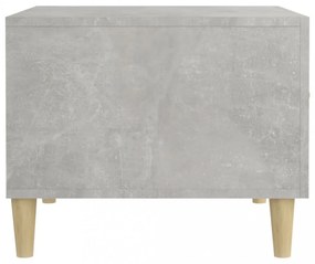 2 db betonszürke szerelt fa dohányzóasztal 50 x 50 x 40 cm