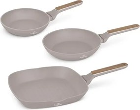 BerlingerHaus 3 részes serpenyő szett Taupe Collection(BH/8342)