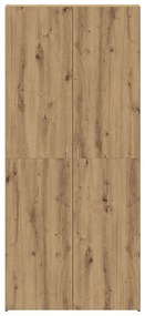 Cipőszekrény Kézműves Tölgy 80x35,5x180 cm Műszaki Fa