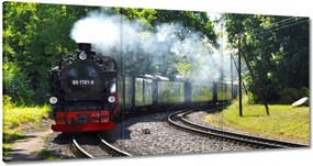 Vászonkép 60x30 Gőzmozdony