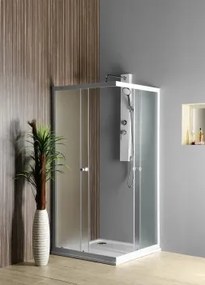 AQUALINE ALAIN szögletes zuhanykabin, 80x 80 cm BRICK üveg (BTQ800)