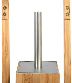 MSV Bambuszos WC-papír tartó kefével 16 x 29 x 70 cm