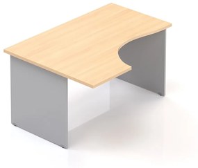 Visio LUX ergonomikus asztal 136 x 100 cm, bal, tölgy