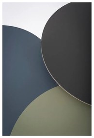 Arp tölgyfa tárolóasztal fekete asztallappal, ⌀ 45 cm - Gazzda