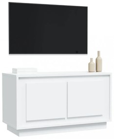 fehér szerelt fa TV-szekrény 80x35x45 cm