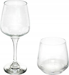 Üvegpohár Pohár Alacsony Szett Elaya 12 Részes 6 Személyes