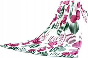 Mikroszálas ágytakaró 160x200 fehér rózsaszín