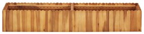 tömör akácfa kerti magaságyás 150 x 30 x 25 cm