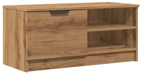 2 db barna tölgy színű szerelt fa TV-szekrény 80x35x36,5 cm