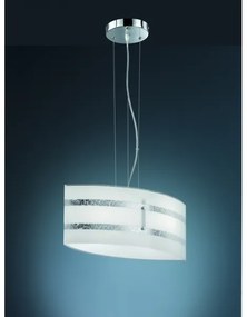 Trio NIKOSIA 2xE27/40W/230V ezüst függeszték kábellel