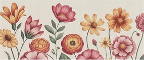 Fotótapéta Flizelina Dekoratív az irodába Virágos kompozíció 250x104 Ragasztó