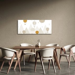 Kép - Repülő léggömbök (120x50 cm)