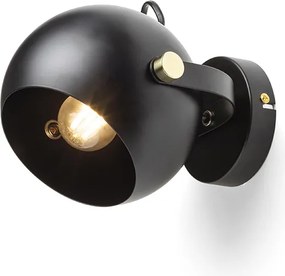 RENDL AGNETA felületre szerelhető fekete 230V LED E27 11W