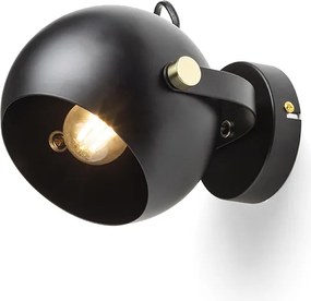 RENDL AGNETA přisazená černá 230V LED E27 11W