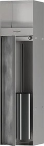 Hansgrohe XtraStoris Rock tartó rozsdamentes acél ajtóval 56062800