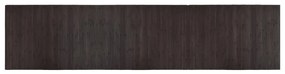 négyszögletű sötétbarna bambusz szőnyeg 70 x 300 cm