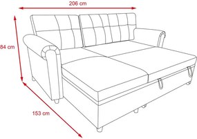 Catini NESTA sarok ülőgarnitúra, szürke