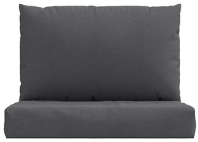 2 db melange antracitszürke szövet raklappárna