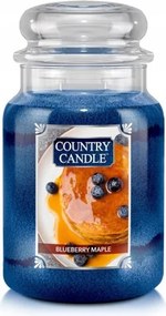 Blueberry Maple Country Candle nagy illatgyertya két kanóccal (6