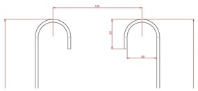 Origin fekete függő fürdőszobai polc - Metaltex