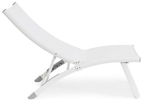 Fehér fém kerti napozóágy Taylor – Bizzotto