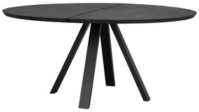 Kerek étkezőasztal tölgyfa asztallappal 150x150 cm Carradale - Rowico