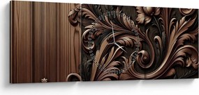 Kép - Faminta minta (órával) (90x30 cm)