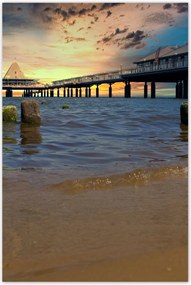 Poszterek 80x120 Naplemente a tengerparton