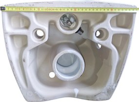 CeraStyle CITY fali WC - MATT FEHÉR- BEÉPÍTETT bidé funkcióval -rimless -perem nélküli