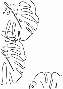 Poszter 29x41.4 cm Monstera - Veronika Boulová