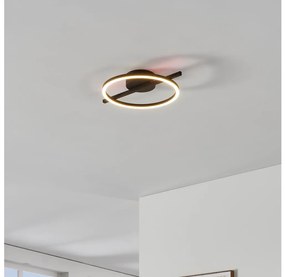 Eglo 901113 - LED Dimmelhető mennyezeti lámpa AMANDOLO LED/17W/230V fekete + + távirányító