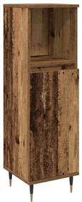 Fürdőszobai Bútor Készlet 3 pcs Öreg fa 30 x 30 x 180 cm