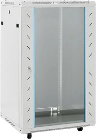 vidaXL szürke 18U hálózati szekrény 19" IP20 60 x 60 x 100 cm