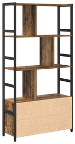 Könyvespolc Régi fa 80 x 30 x 155.5 cm Faanyag