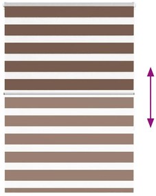 zebrafüggönnyel barna szövetszélesség 100,9 cm poliészter