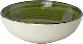 KerĂĄmia tĂĄl Ă-20 cm kĂ©zzel dĂszĂtett Rusztikus zöld