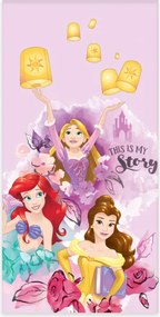 Disney Hercegnők My Story fürdőlepedő, strand törölköző 60x120cm