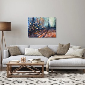 Kép - Az őszi nap sugarai (üvegen) (70x50 cm)