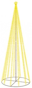 kúp alakú karácsonyfa 732 meleg fehér LED-del 160 x 500 cm
