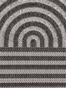 Fekete-krémszínű kültéri-beltéri szőnyeg 160x230 cm Haringey Woodfield – Ted Baker