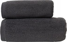 Leon pamut törölköző 50x90 strukturált frottír fekete