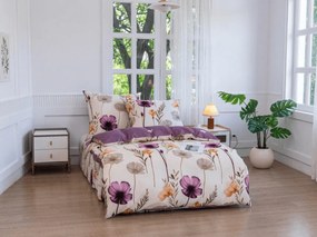 Mikroszálas flanel ágyneműhuzat CURVARA krém színben Ágyneműhuzat mérete: 70 x 90 cm | 140 x 200 cm