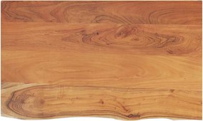 vidaXL tömör akácfa téglalap alakú fürdőszobai pult 90 x 60 x 2,5 cm